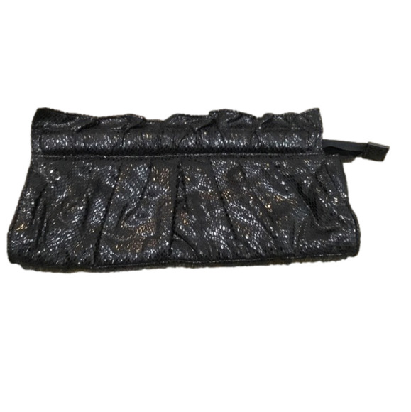 Express Black Faux Snakeskin Clutch 🔥🔥🔥 - Picture 1 of 4
